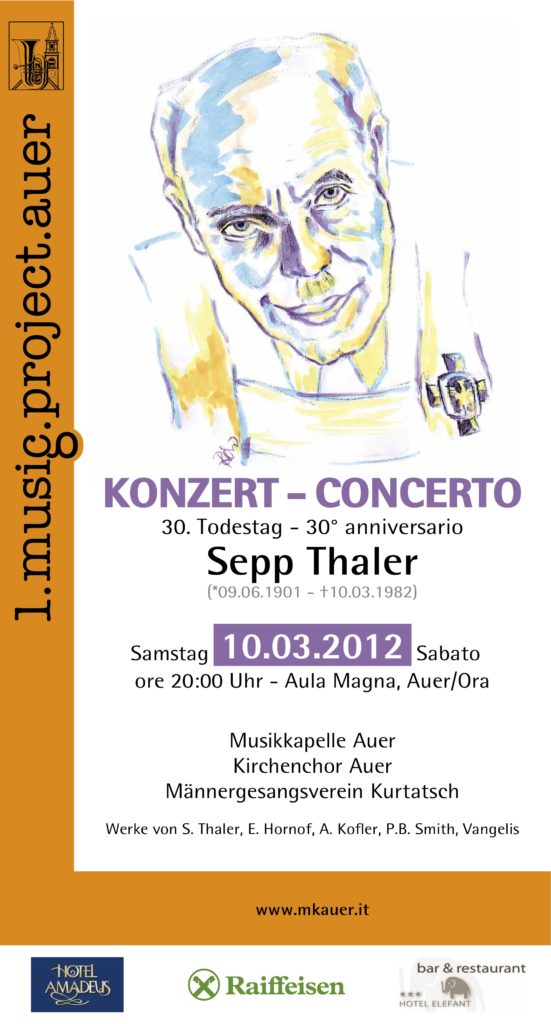 1. Musikprojekt zum 30.ten Todestag Sepp Thalers